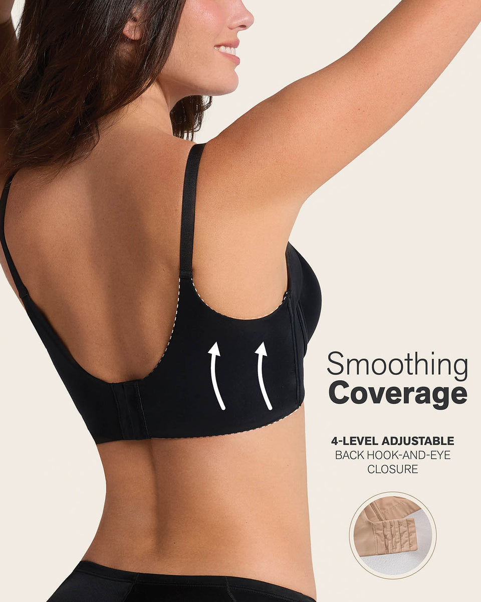 Back Smoothing Bra with Soft Full Coverage Cups