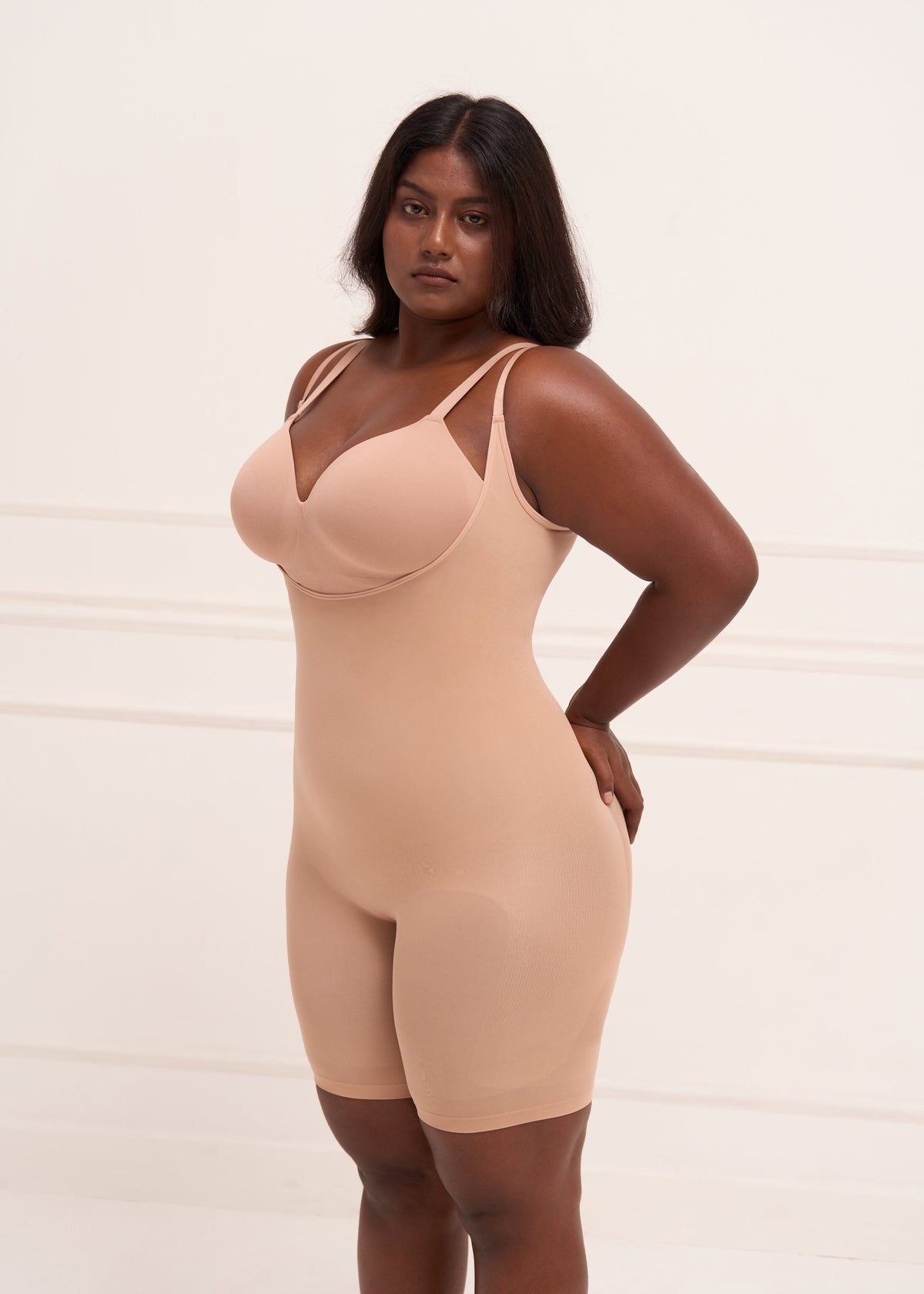 Open Bust Butt Lifting Bodysuit